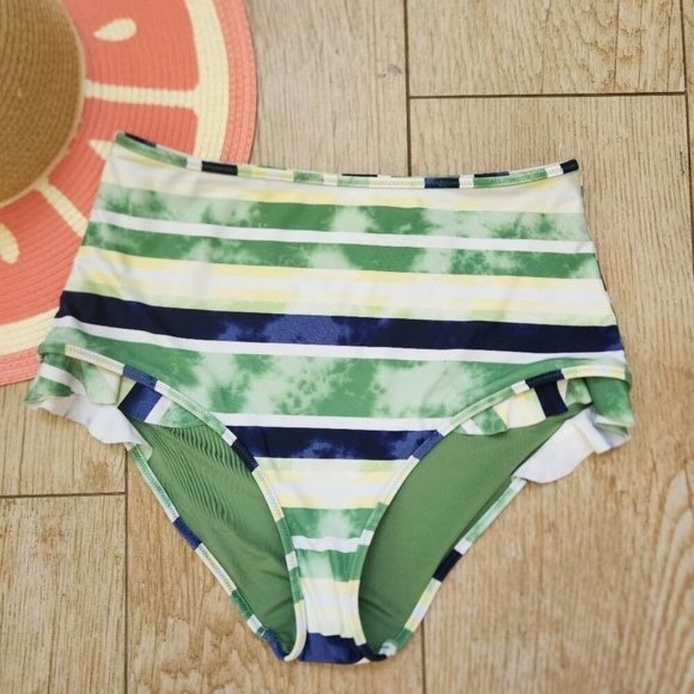 aerie Ruffle High Waisted Bikini Bottoms - Picture 7 of 11